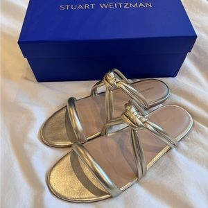 Stuart Weitzman twist knot flat sandal